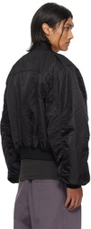 Entire Studios Black A-2 Bomber Jacket