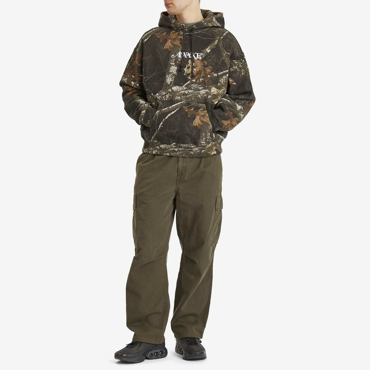 Awake NY Men's Classic Logo Hoodie in Shadow Awake NY