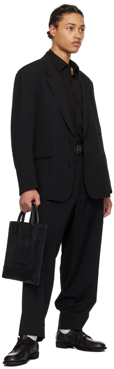 Y's For Men Black Button Shirt