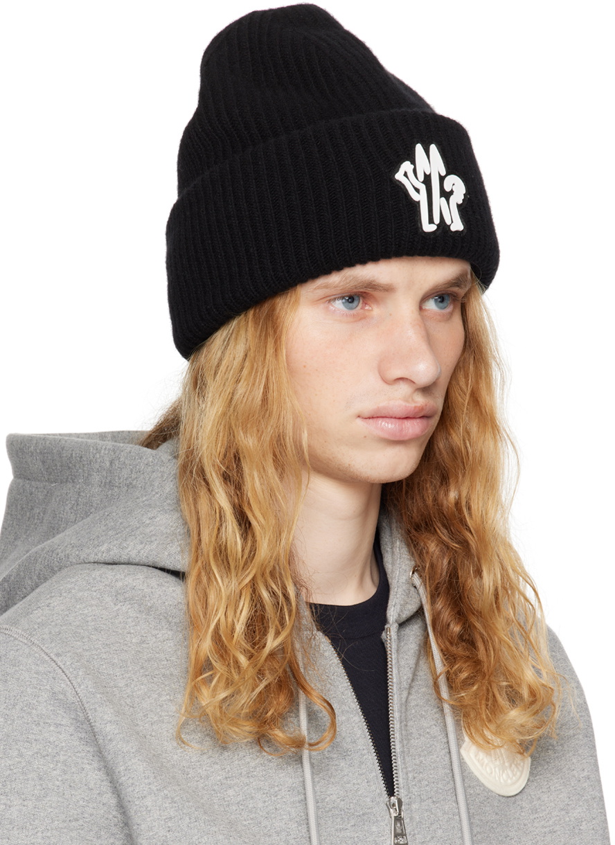 Moncler Black Archivio Creativo Beanie Moncler