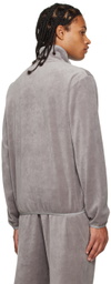Emporio Armani Gray Zip Sweater