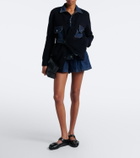 Sacai Belted denim shorts