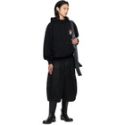 LU'U DAN Black Puffa Shorts