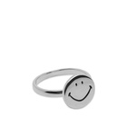 Needles Men's Smiley Face Ring in 925 Silver