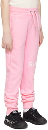 Givenchy Kids Pink Printed Sweatpants