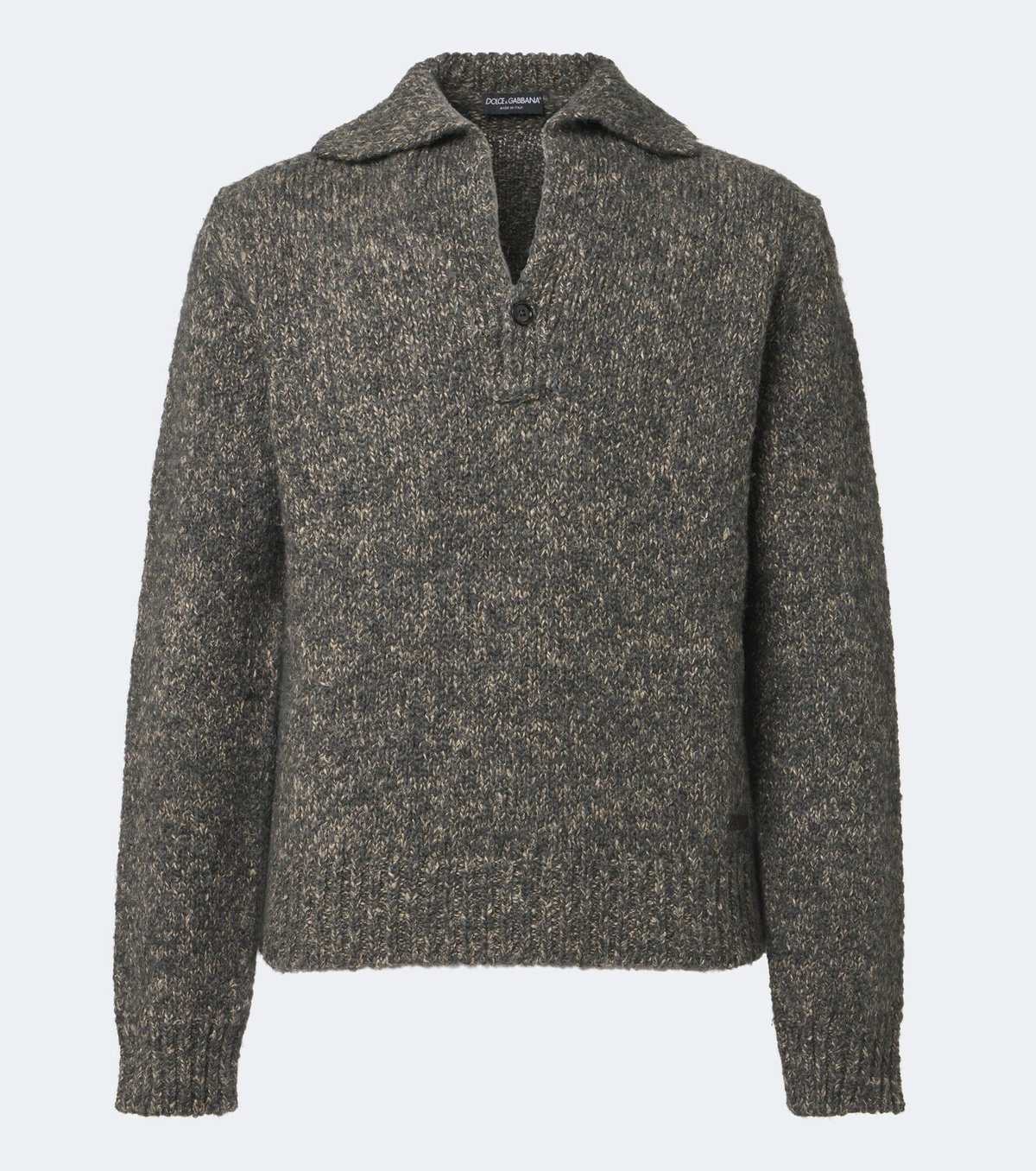 Dolce&Gabbana Wool, alpaca, and linen polo sweater