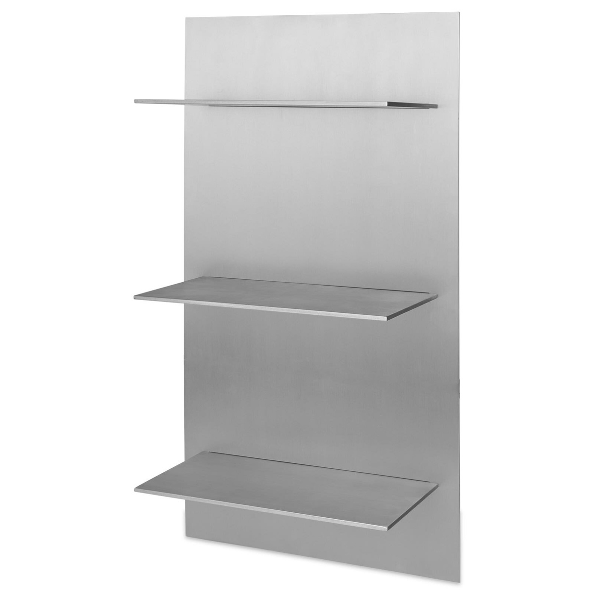 ferm LIVING Lager Wall Shelf - Triple Small in Aluminium 