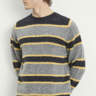 Howlin by Morrison Men's Howlin' Absolute Belter Stripe Jumper in Charcoal