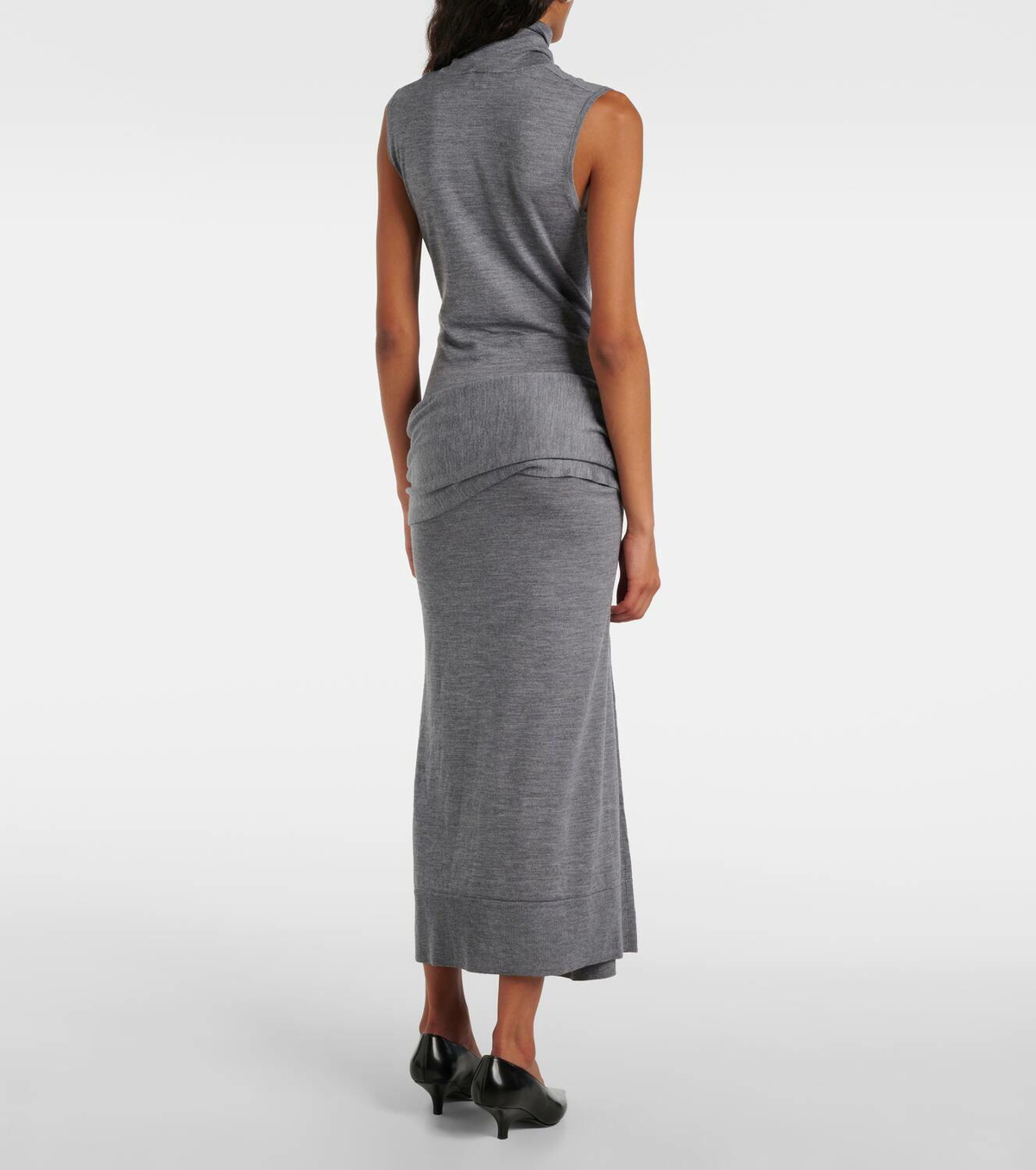 Toteme Draped wool and silk maxi dress Toteme Toteme Draped wool and silk maxi dress Toteme