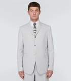 Thom Browne Striped single-breasted cotton blazer