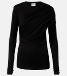 Marant Etoile Dressi draped jersey top