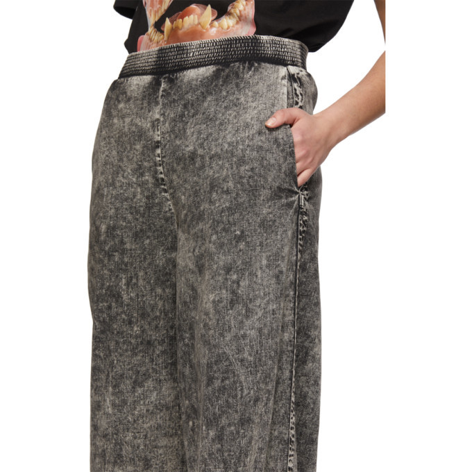 S.R. STUDIO. LA. CA. Black SOTO Mineral Wash Wide-Leg Jeans