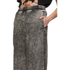 S.R. STUDIO. LA. CA. Black SOTO Mineral Wash Wide-Leg Jeans