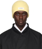 LISA YANG Yellow Menton Beanie