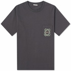 Bode Men's Daisy Never Tell Pocket T-Shirt in Navy