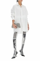 TYT printed tights tyt x White