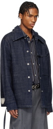 NULLUS SSENSE Exclusive Blue Rope Selvedge Denim Jacket