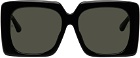 LINDA FARROW Black Sierra Sunglasses