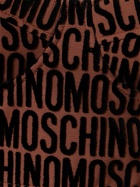 MOSCHINO - Logo Velvet Corset Crop Top