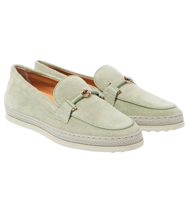 Photo: Tod's T Ring suede loafers