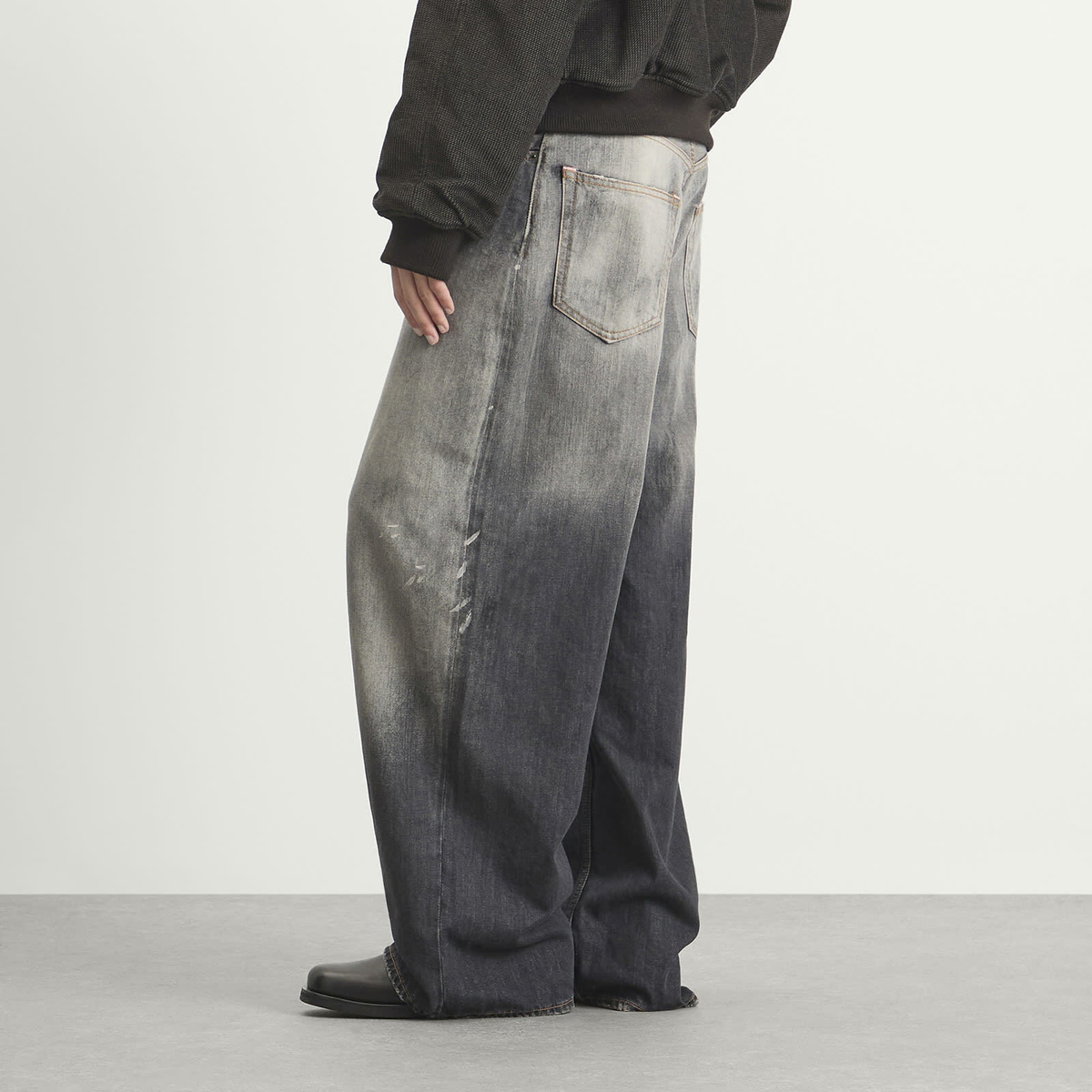 Acne Studios Men's 2023 Trafalgar Wide Leg Jeans in Black Acne Studios