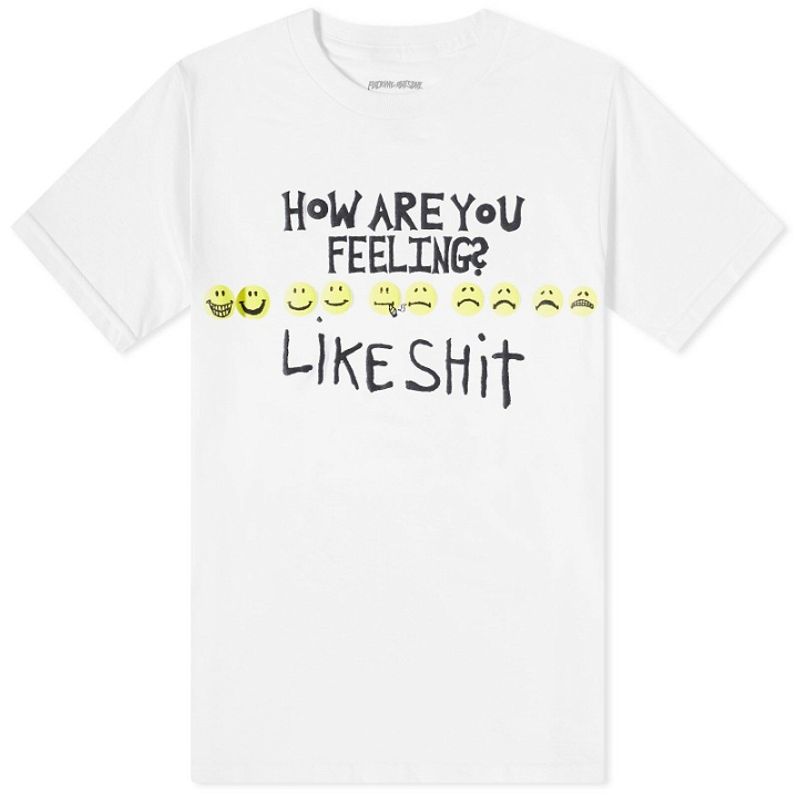 Photo: Fucking Awesome Men's How Are You Feeling T-Shirt in White