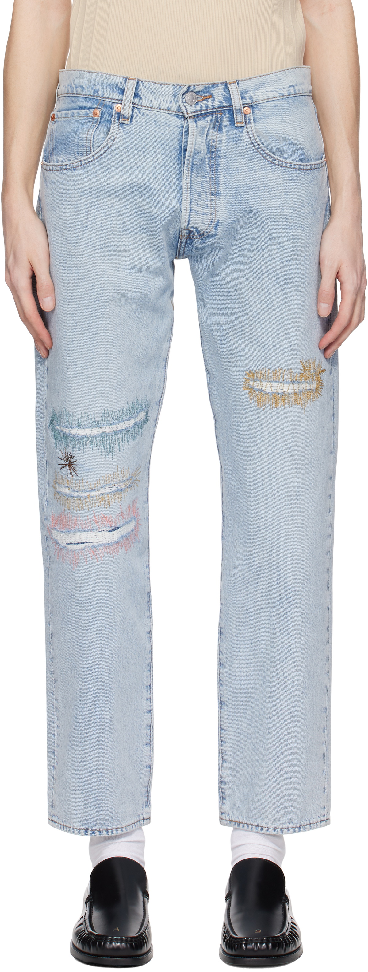 Levi's Blue Skateboarding 501 Original Fit Jeans