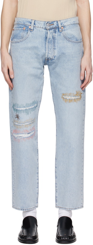 Photo: Levi's Blue Skateboarding 501 Original Fit Jeans