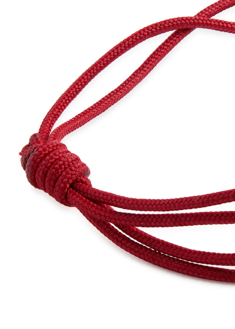 Aliita Mini Corazon Cord Bracelet - Red - One Size