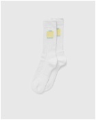 Casablanca Ribbed Sport Sock White/Yellow - Mens - Socks