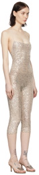 Gauntlett Cheng Silver Sequin Jumpsuit