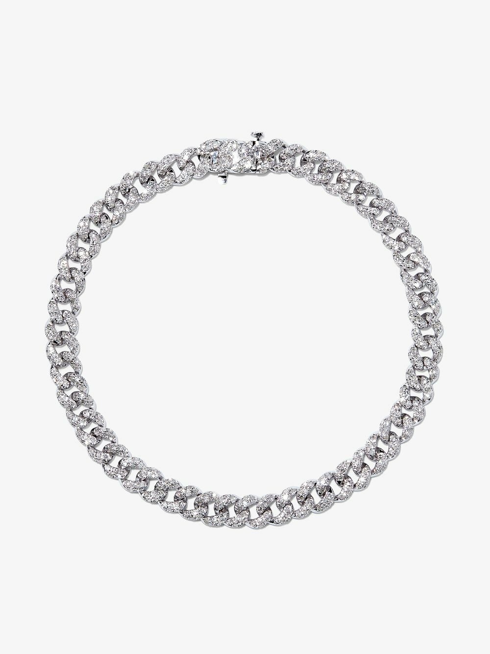 SHAY 18K White Gold Mini Link Diamond Bracelet
