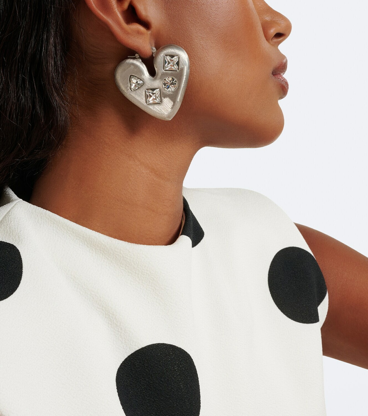 Jacquemus Coeur embellished earrings