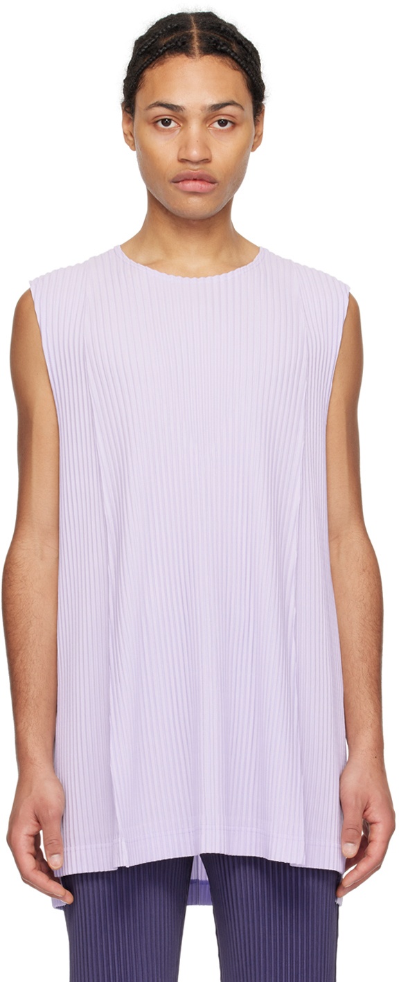 Photo: HOMME PLISSÉ ISSEY MIYAKE Purple Monthly Color February Tank Top