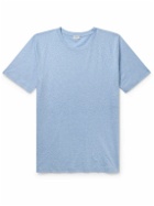 Zimmerli - Filo di Scozia Cotton and Linen-Blend T-Shirt - Blue