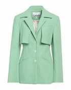 Ganni Womens Blazer Light in Green