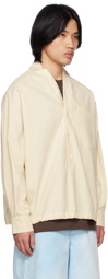 Jacquemus Off-White Le Raphia 'Le Haut Pingo' Shirt