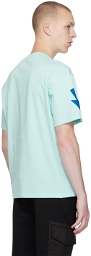 Neil Barrett Blue Jumbled Bolt T-Shirt