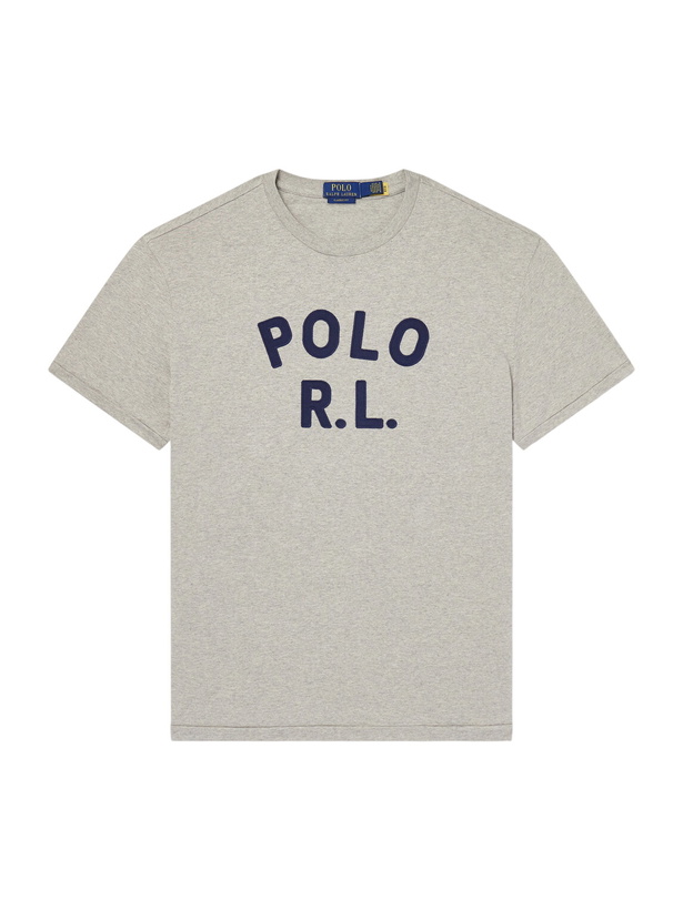 Photo: Polo Ralph Lauren - Polo R.L Cotton-Jersey T-Shirt - Gray