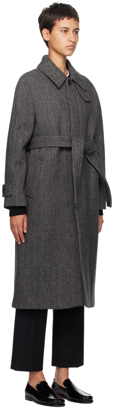 Dunst Gray Belted Coat