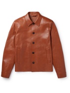 MR P. - Leather Blouson Jacket - Brown - XS