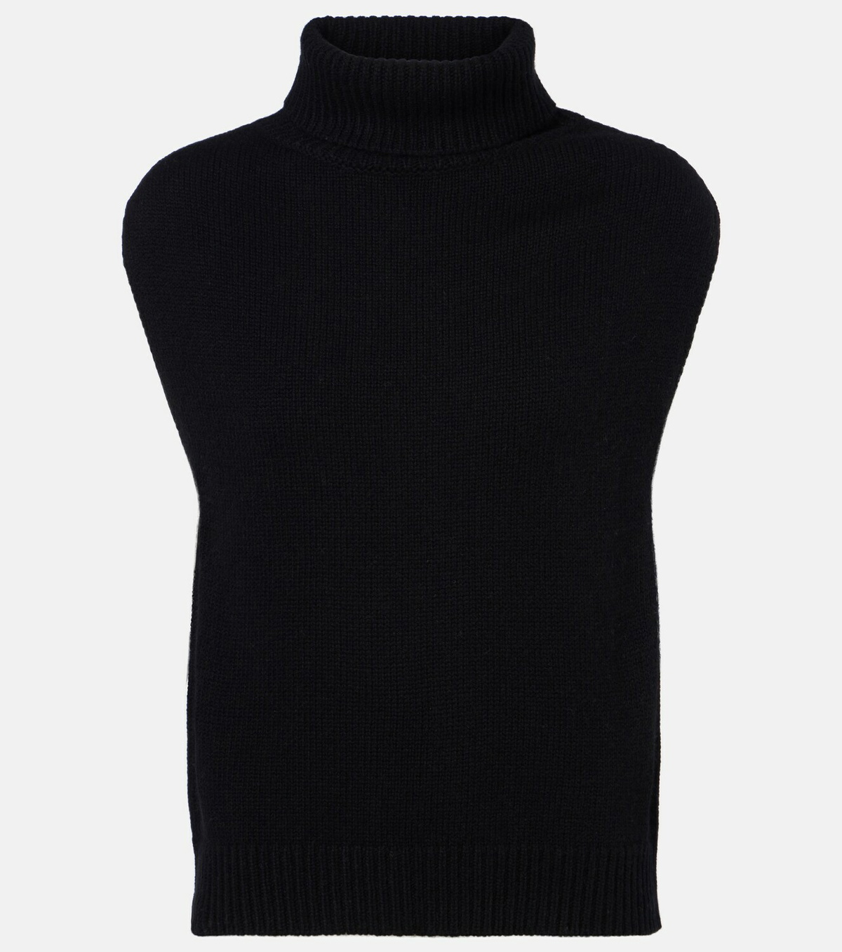 Jardin des Orangers Turtleneck wool and cashmere sweater vest
