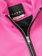 Marni - Striped Leather Track Jacket - Pink