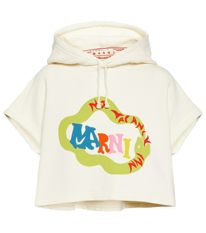 Photo: Marni x No Vacancy Inn cropped jersey hoodie