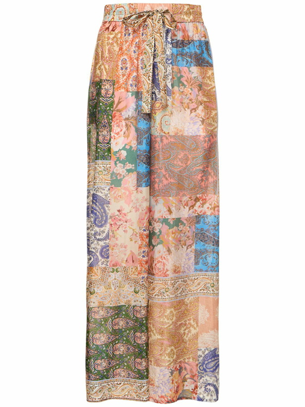 Photo: ZIMMERMANN - Devi Printed Relaxed Fit Silk Pants