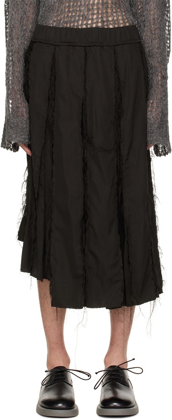Photo: AIREI SSENSE Exclusive Black Midi Skirt