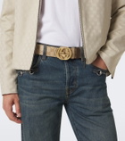 Gucci GG canvas reversible belt