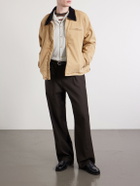 A.PRESSE - Camp-Collar Silk Shirt - Neutrals