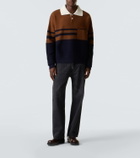 Wales Bonner Calm striped wool polo sweater