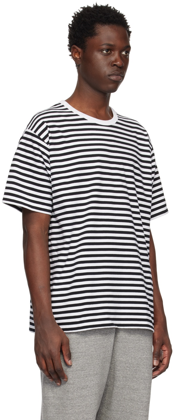 nanamica Black & White Striped T-Shirt Nanamica